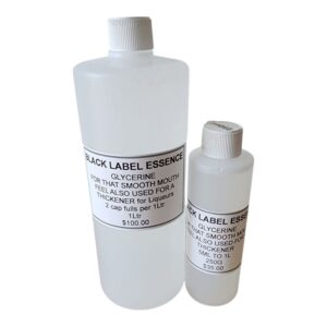 Black Label Essence Glycerine 250ml & 1 litre bottles available